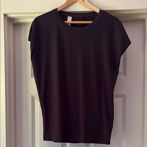 SPANX Black Cap Sleeve Muscle Tee
